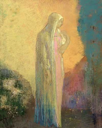 Standing Veiled Woman